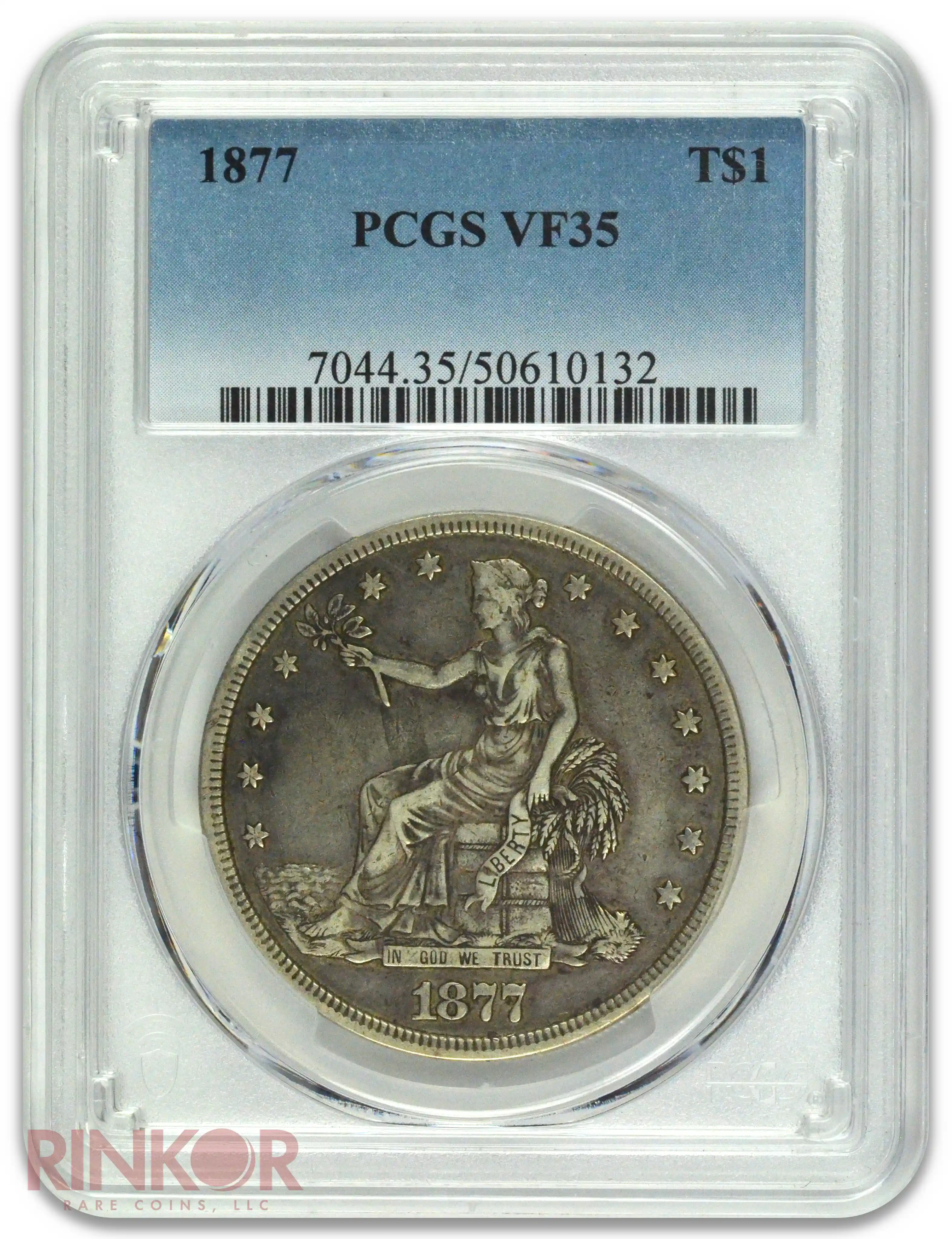 1877 $1 Trade Dollar PCGS VF-35
