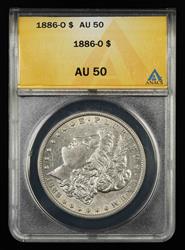 1886 O $1 ANACS  AU50