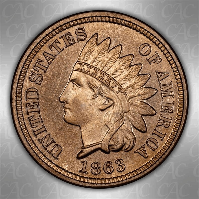 1863 1C CACG PR 66 
