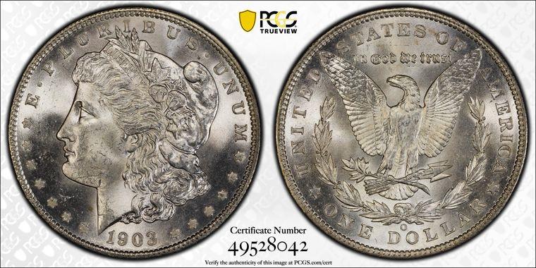 1903-O $1 PCGS MS65 