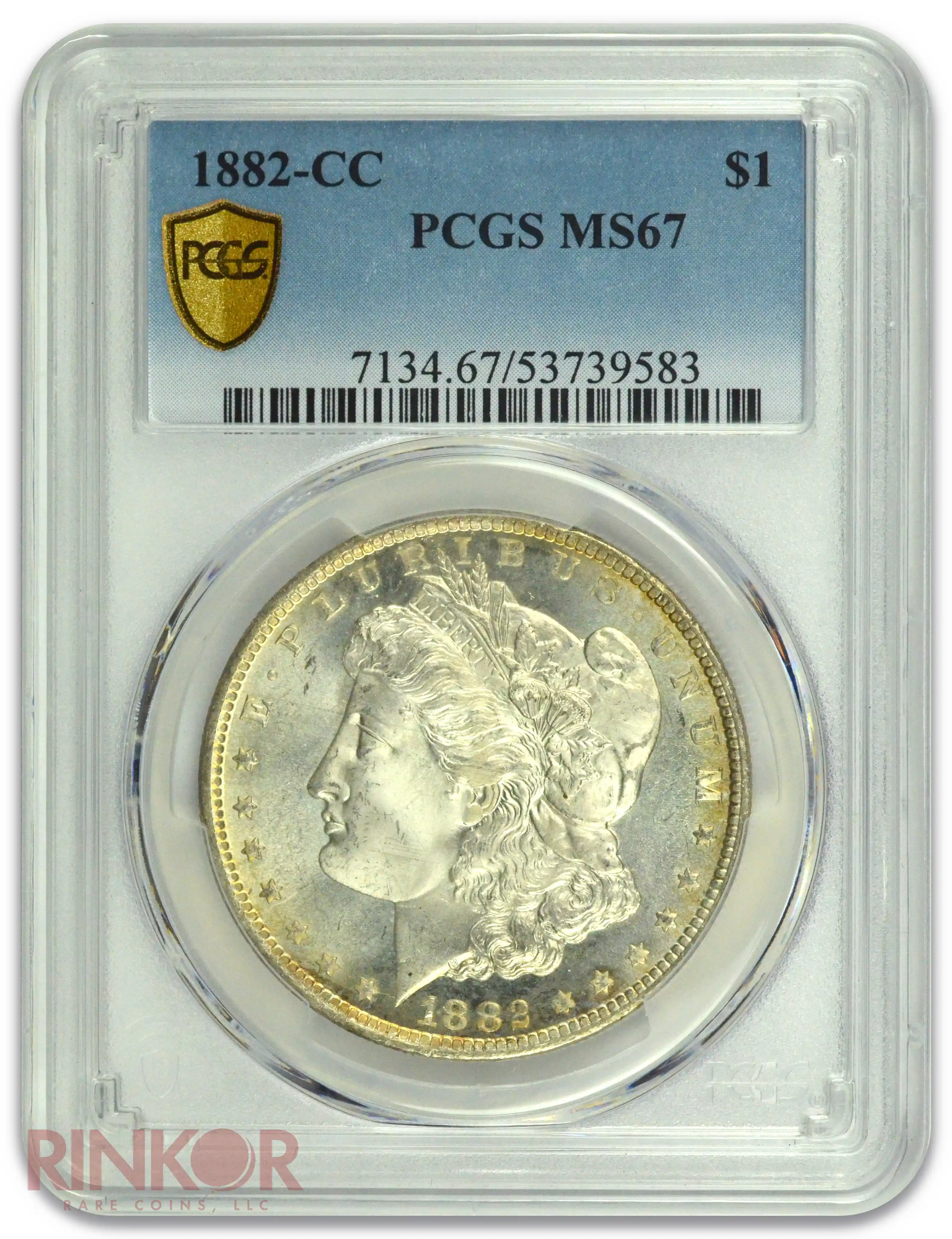 1882-CC $1 Morgan Dollar PCGS MS 67