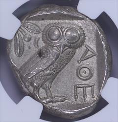 A Attica Athens 440-404 BC AR Tetra Owl NGC 