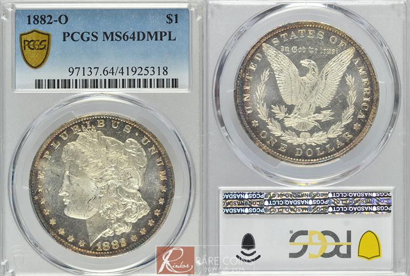 1882-O $1 PCGS MS 64 DMPL 