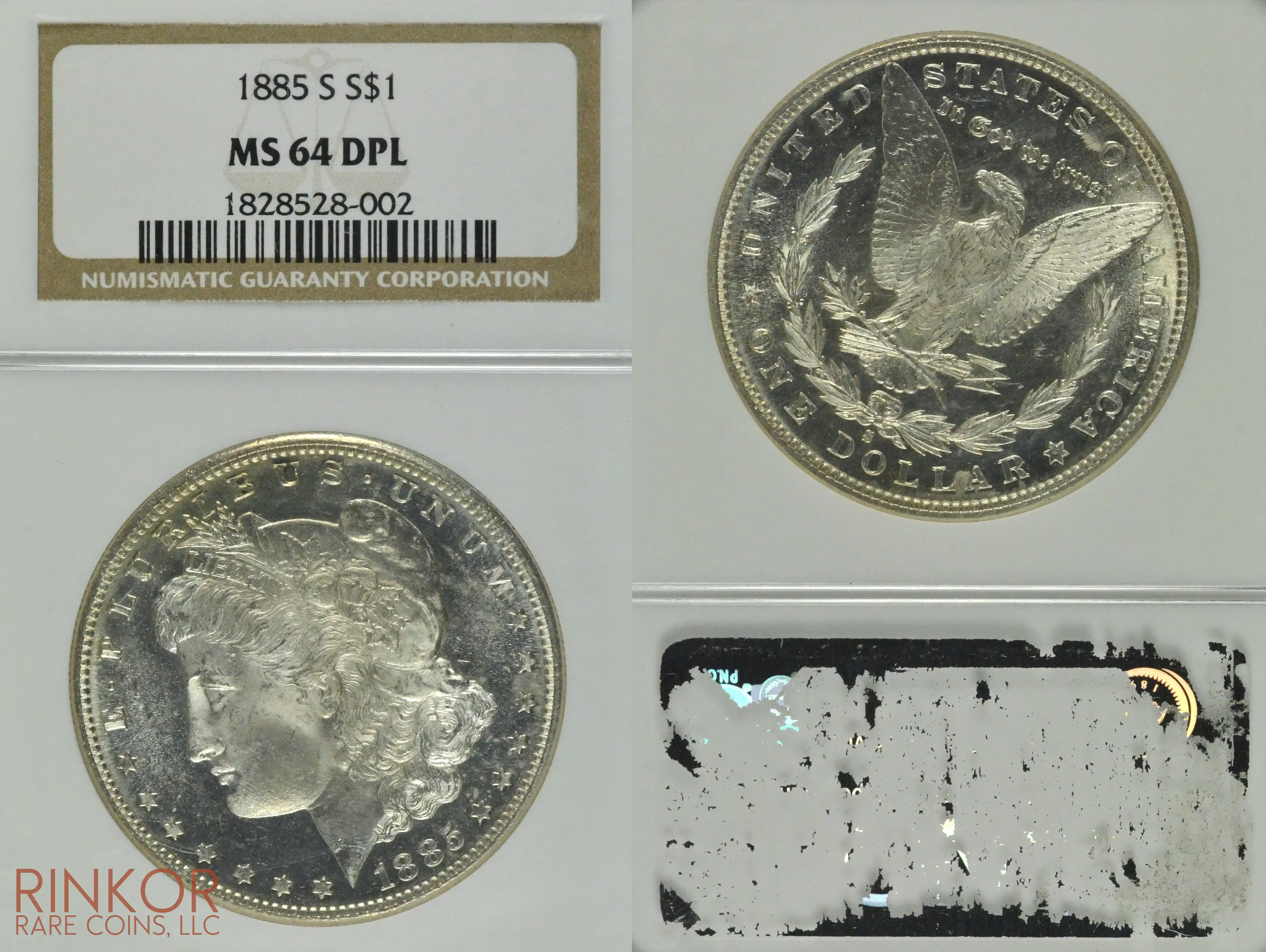 1885-S $1 NGC MS 64 DMPL