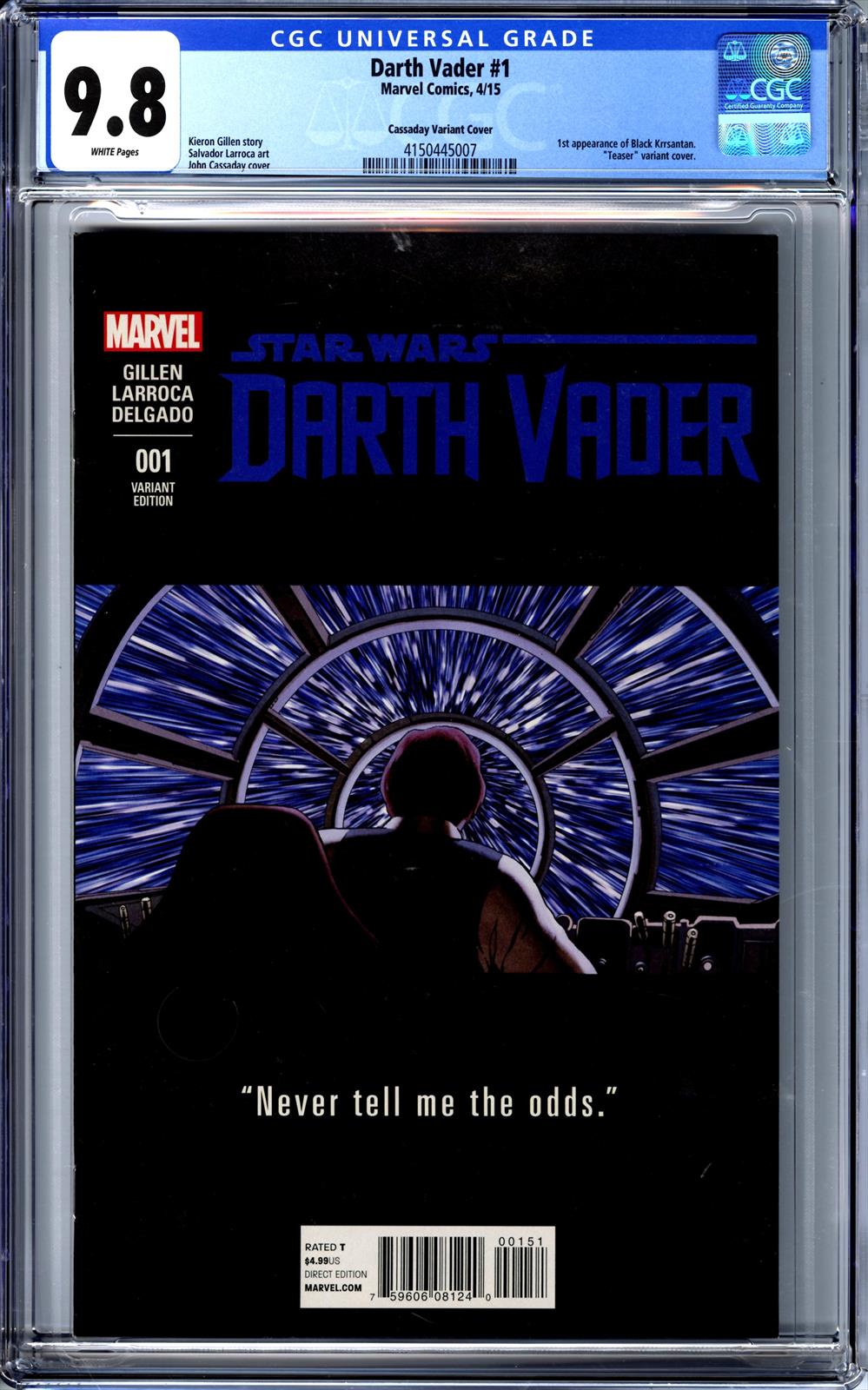 Darth Vader #1 CGC 9.8 Cassaday Variant Cover 
