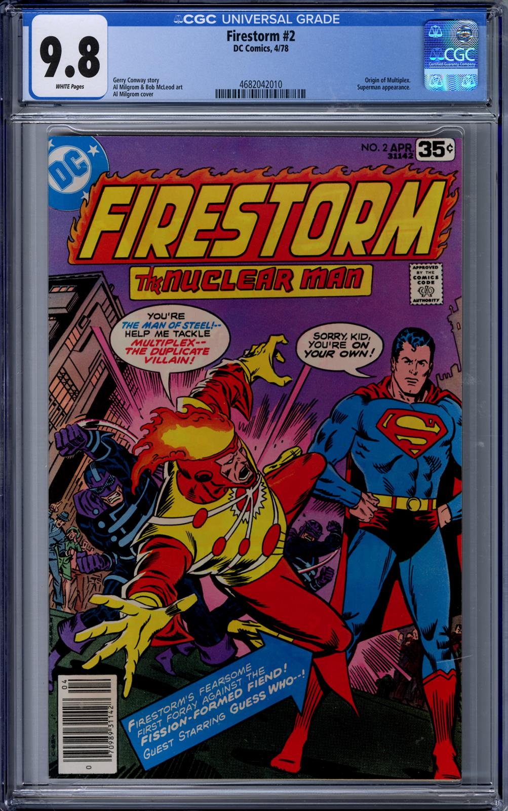 Firestorm #2 CGC 9.8 (D.C., 1978) 