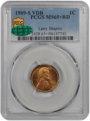 1909-S  Lincoln VDB CAC MS 65+