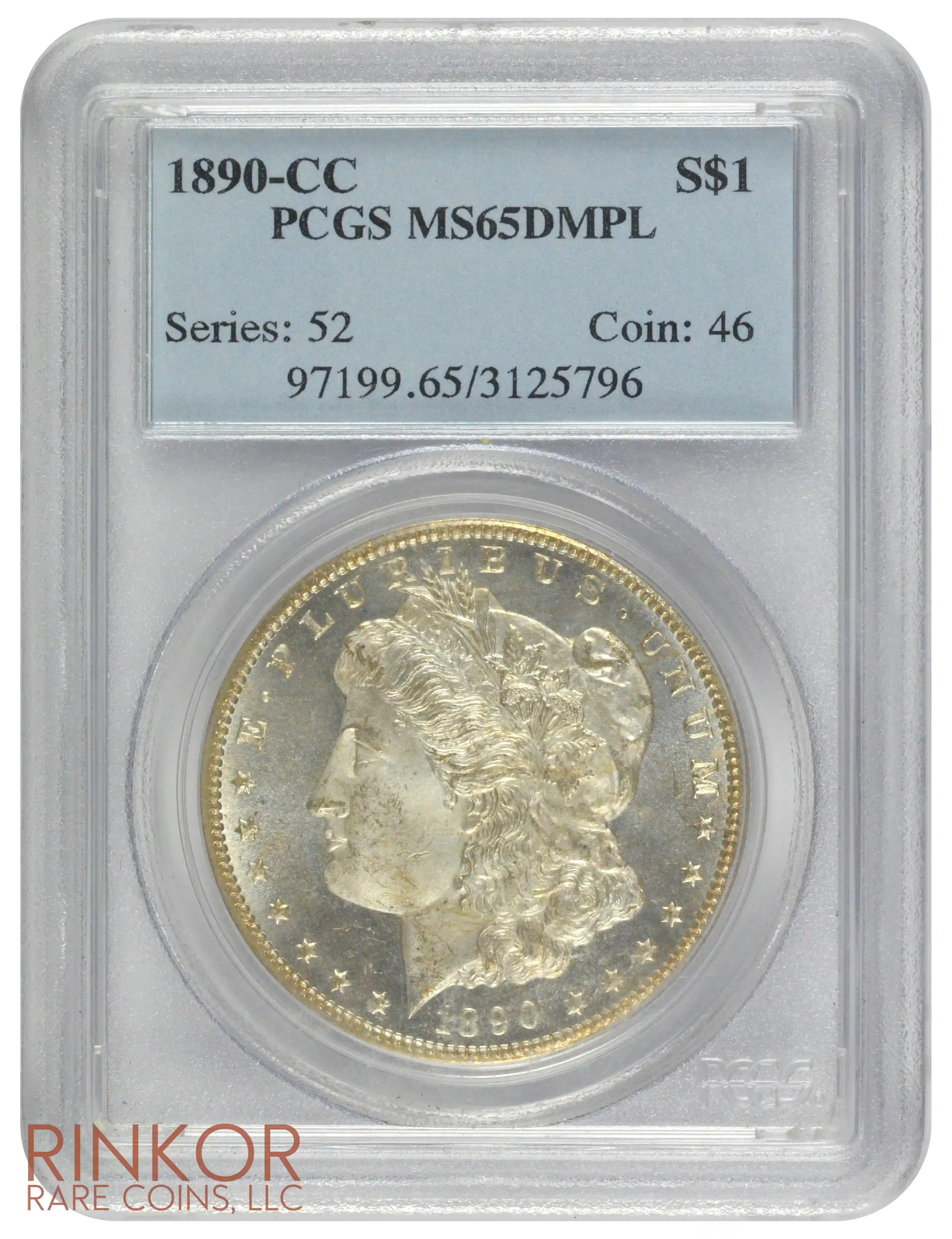 1890-CC $1 PCGS MS 65 DMPL