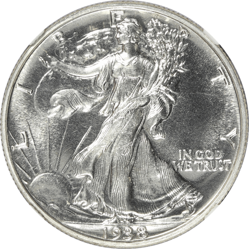 1938 Walking Liberty Half Dollar 50c PROOF NGC PR 66 CAC - Lovely Coin