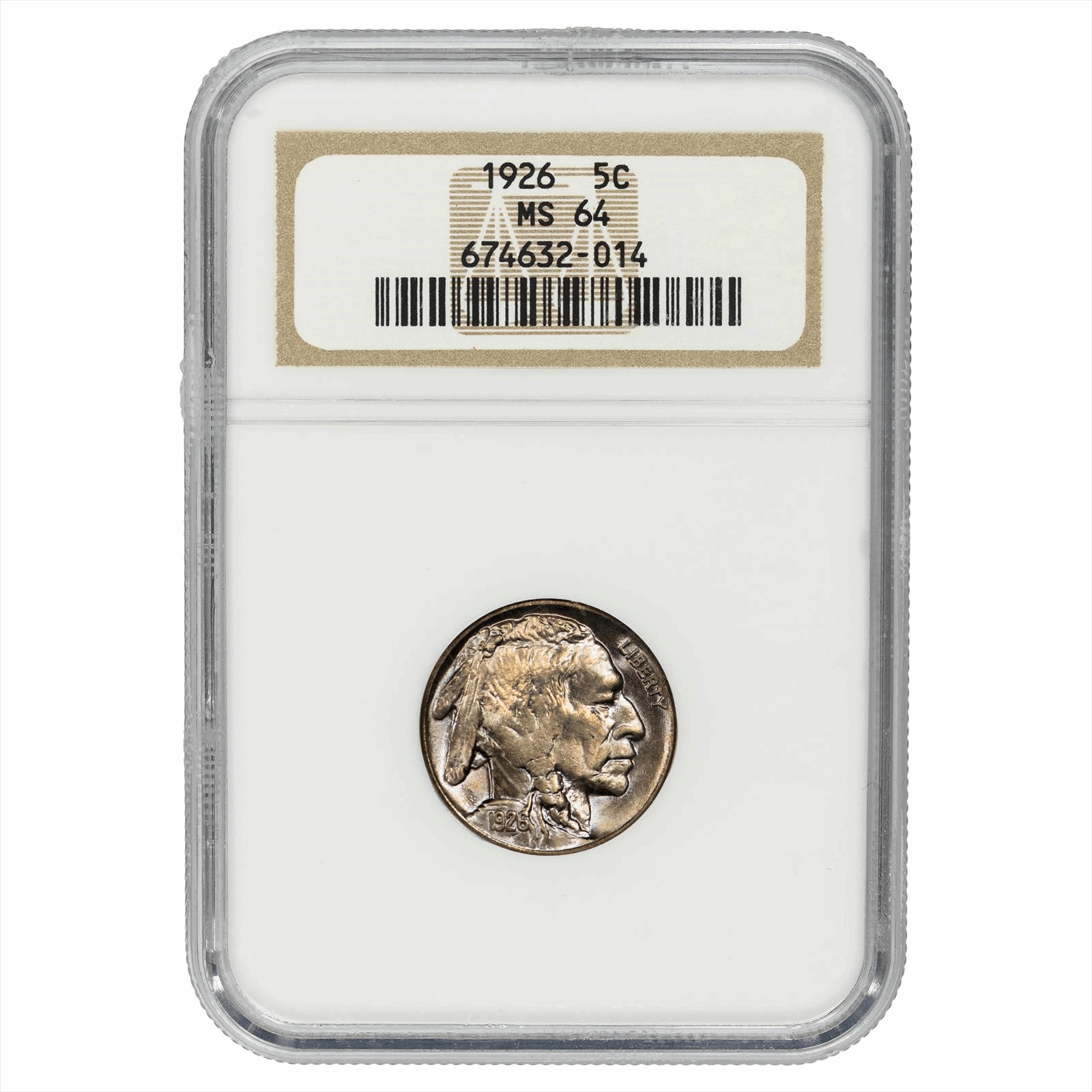 1926 Buffalo Nickel 5C NGC MS 64