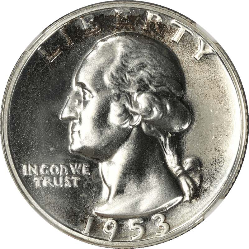1953 Washington Quarter 25c NGC PF 66