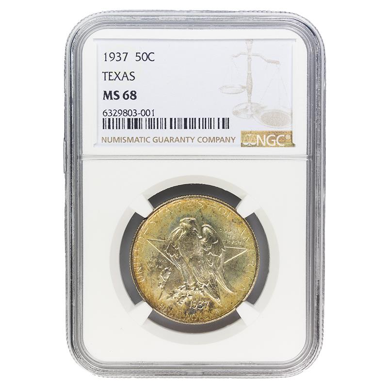 1937 Texas Classic Commemorative 50c NGC MS 68 