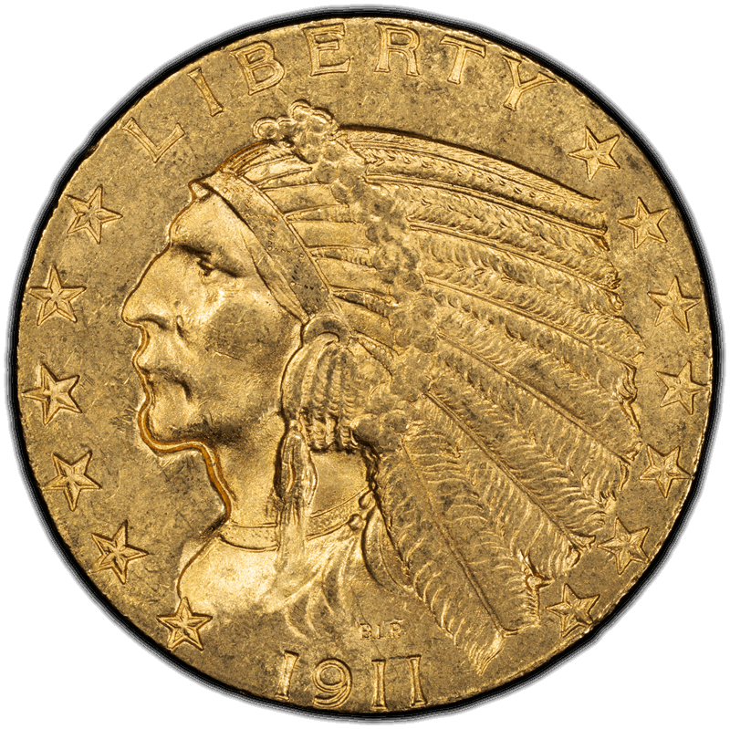 1911 $5 PCGS MS 63 CAC
