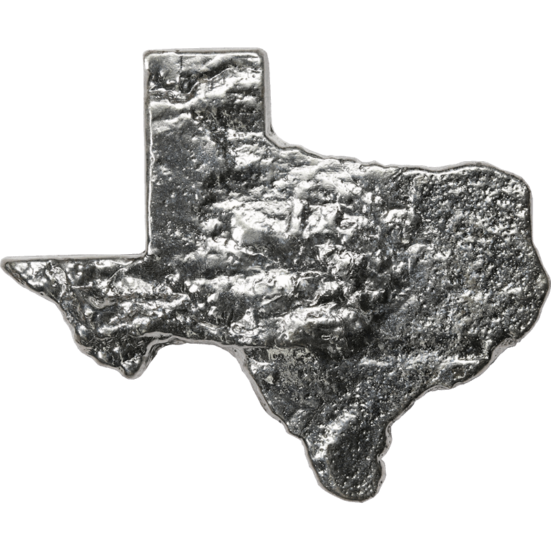 5oz .999 Fine Silver MKB State of Texas 