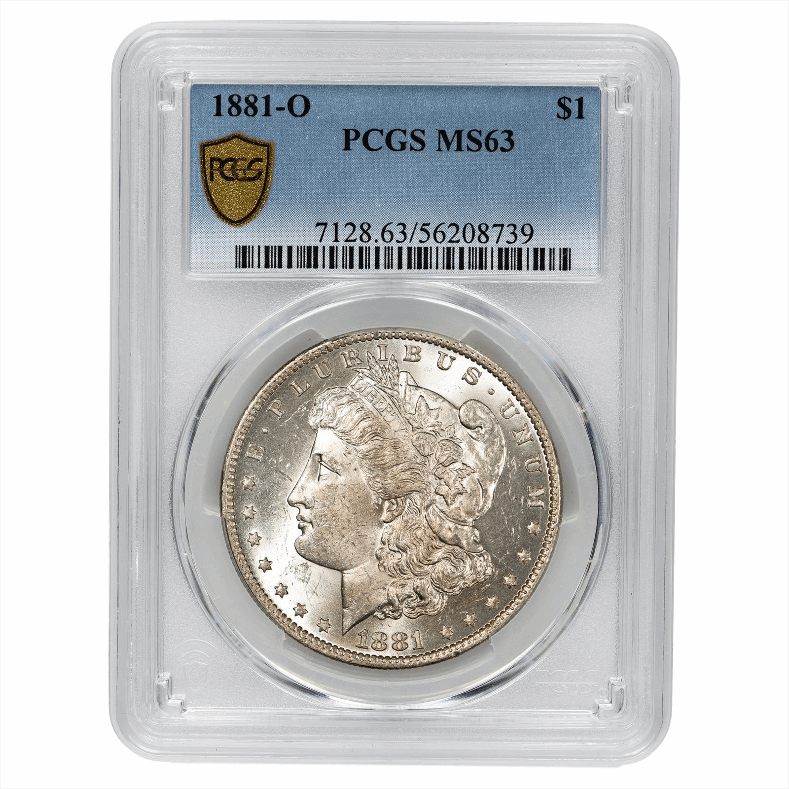 1881-O Morgan Silver Dollar $1 PCGS MS 63