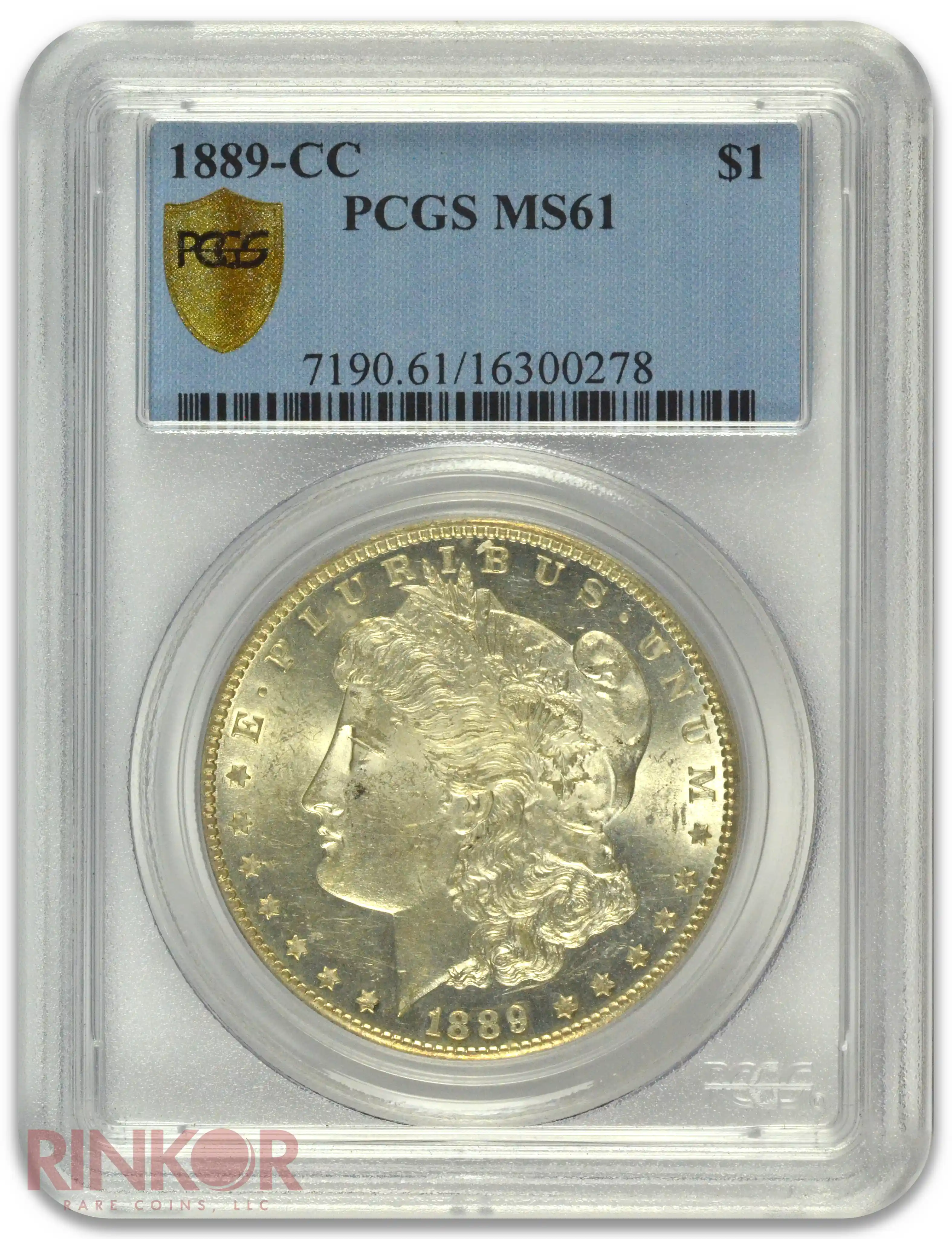 1889-CC $1 Morgan Dollar PCGS MS 61