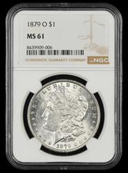 1879 O $1 NGC  MS61