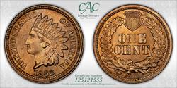 1863 1c CACG MS 65