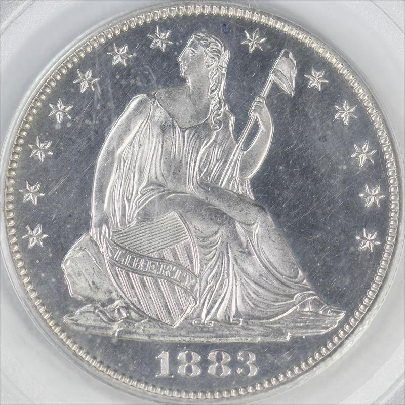 1883 50C PCGS PR 63 CAC OGH