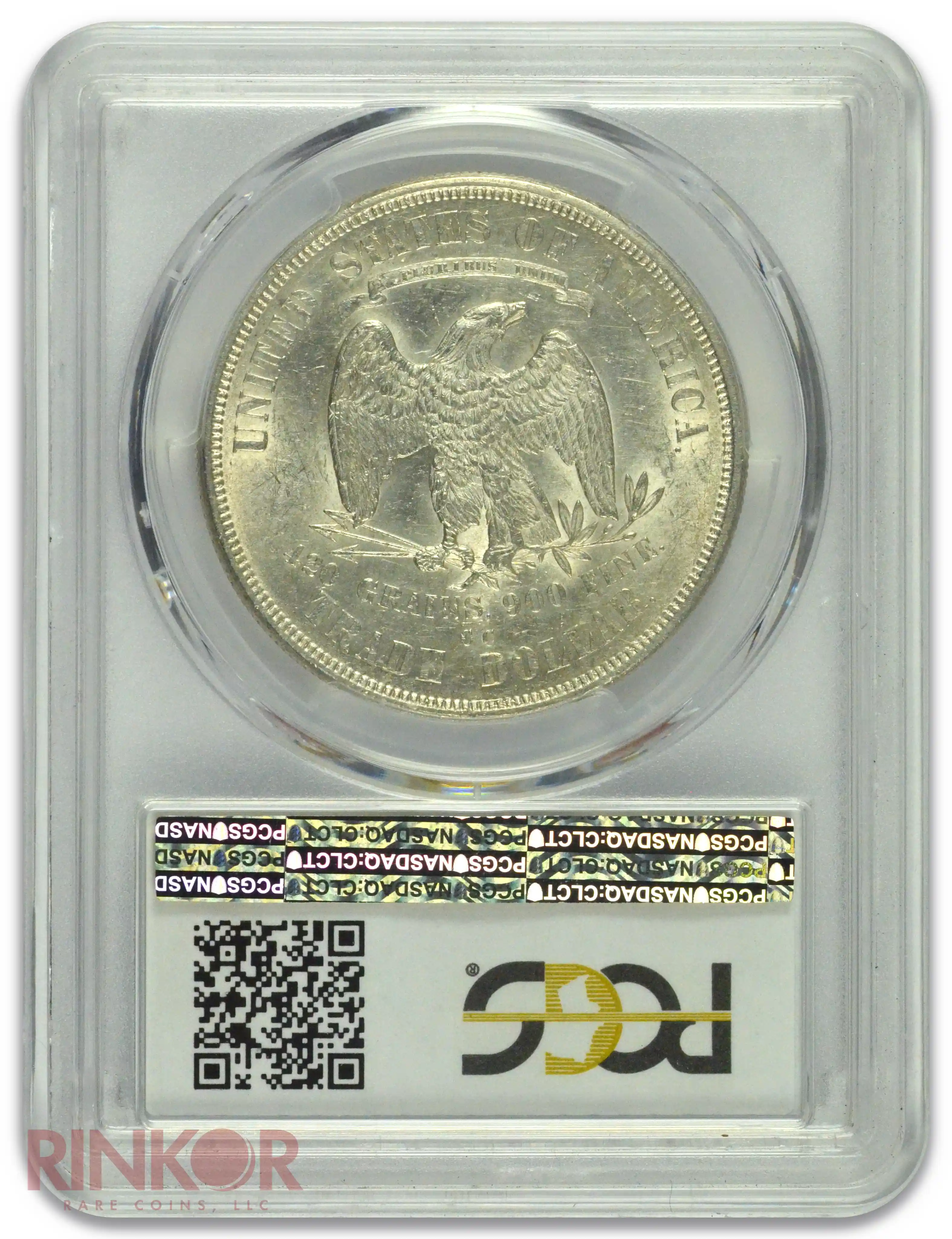 1875-CC $1 Trade Dollar PCGS AU-58