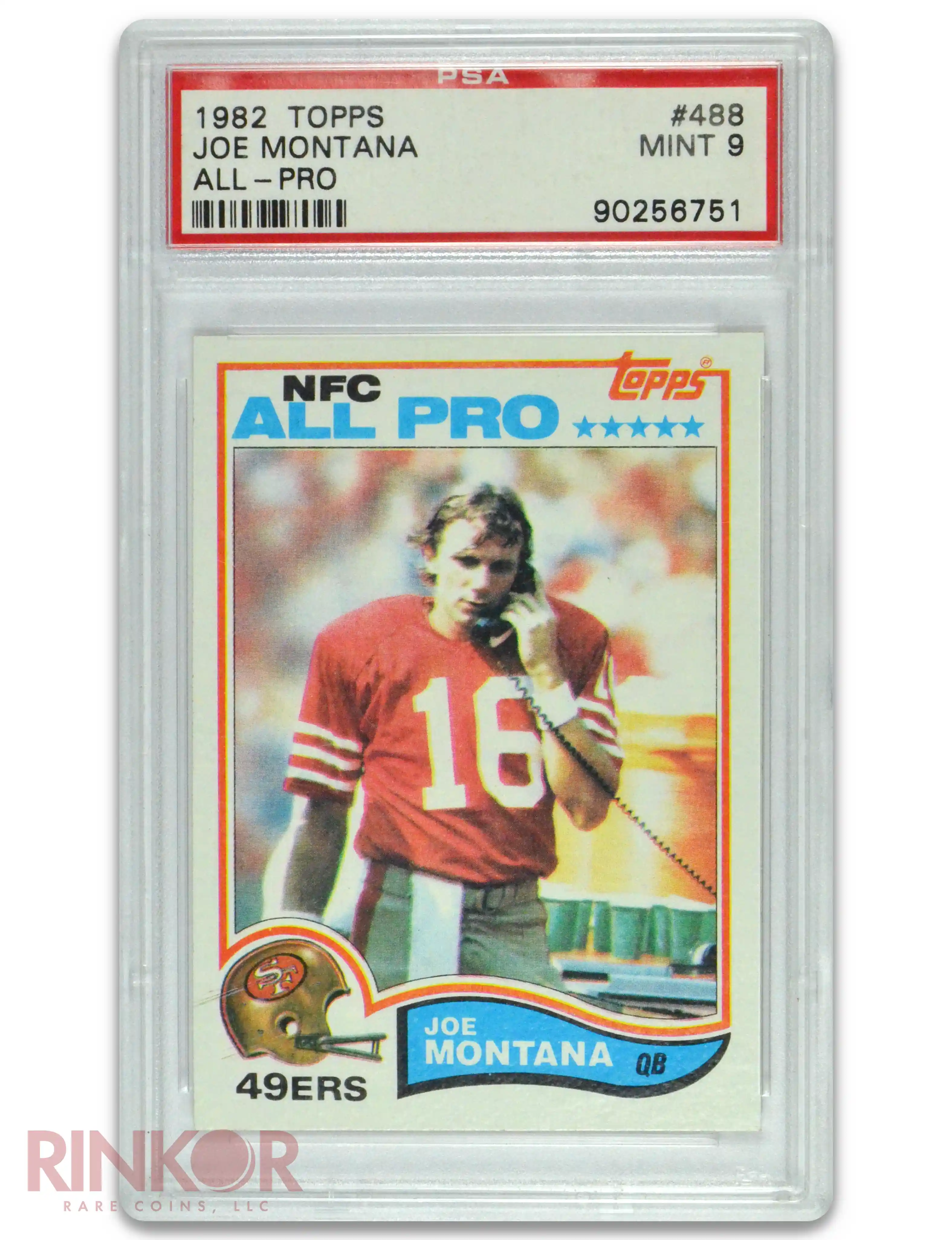 1982 Topps All-Pro Joe Montana #488 PSA MINT 9