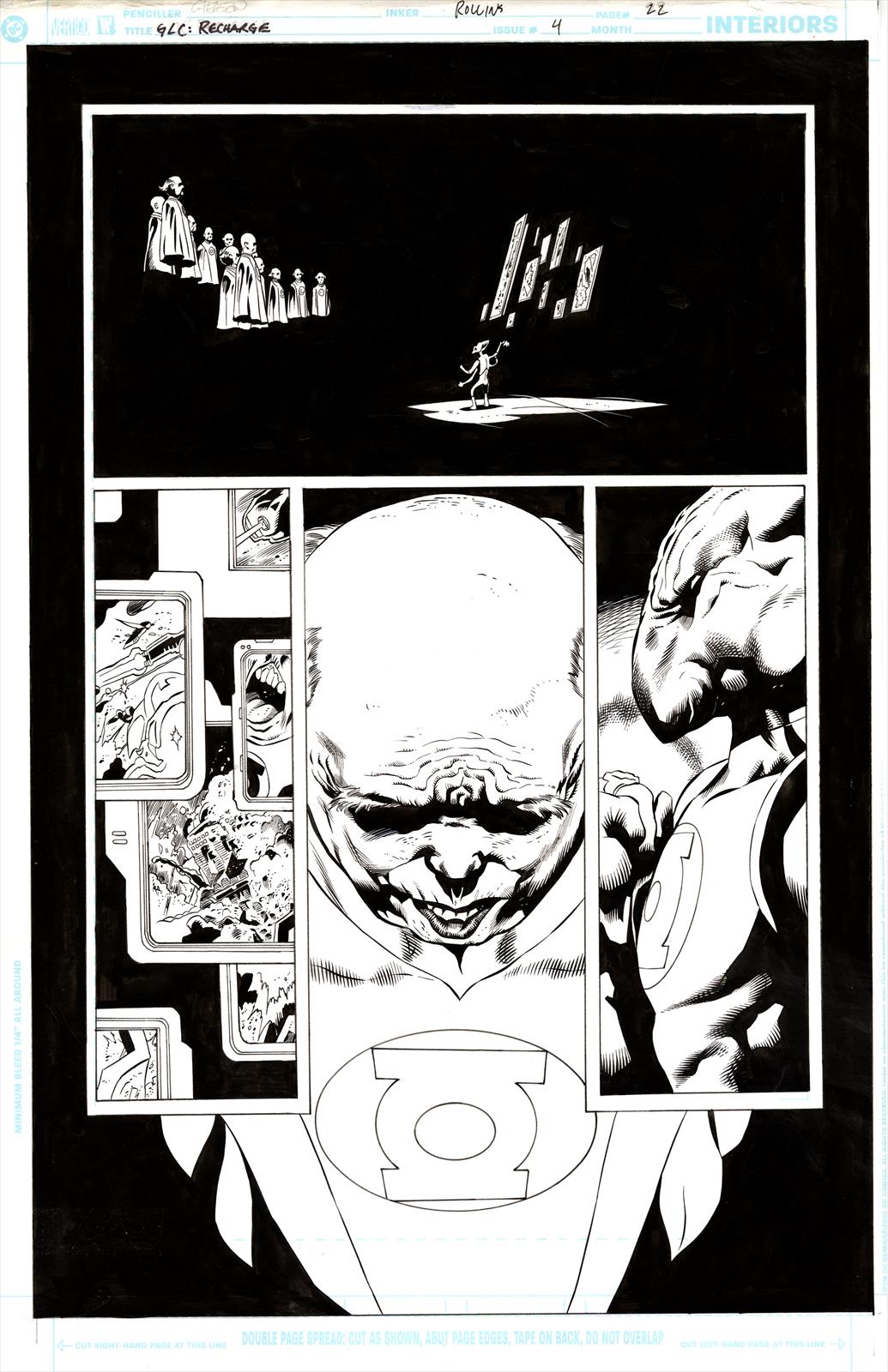 Green Lantern Corps: Recharge #4 Page 22 Artist:  Patrick Gleason (Penciller) ,  Prentis Rollins (Inker) Media Type: Pen and Ink Art Type: Interior Page 