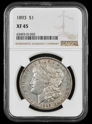 1893 $1 NGC XF-45