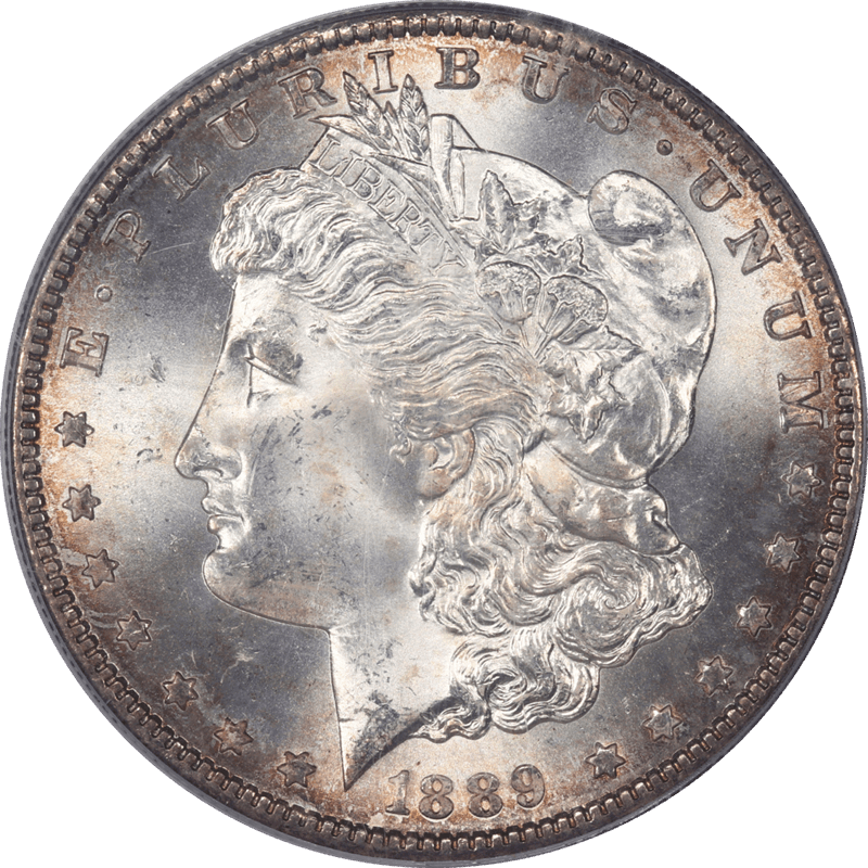 1889-S Morgan Silver Dollar $1 PCGS MS64 - Nice White Coin, OGH