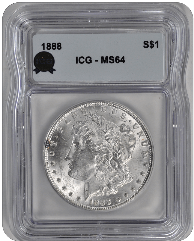 1888 Morgan ICG MS 64