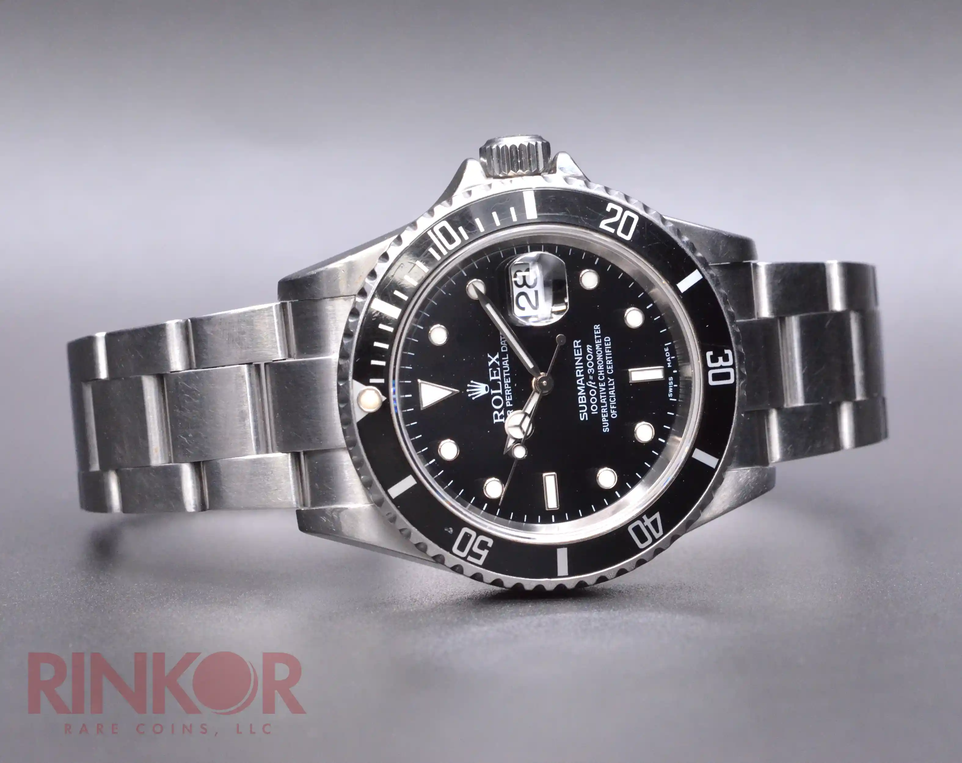 2005 Rolex Black Submariner 16610T Watch Only 
