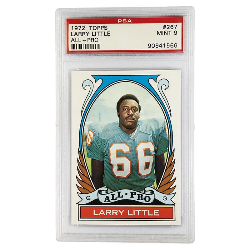 1972 Topps Larry Little All-Pro 267 PSA 9 