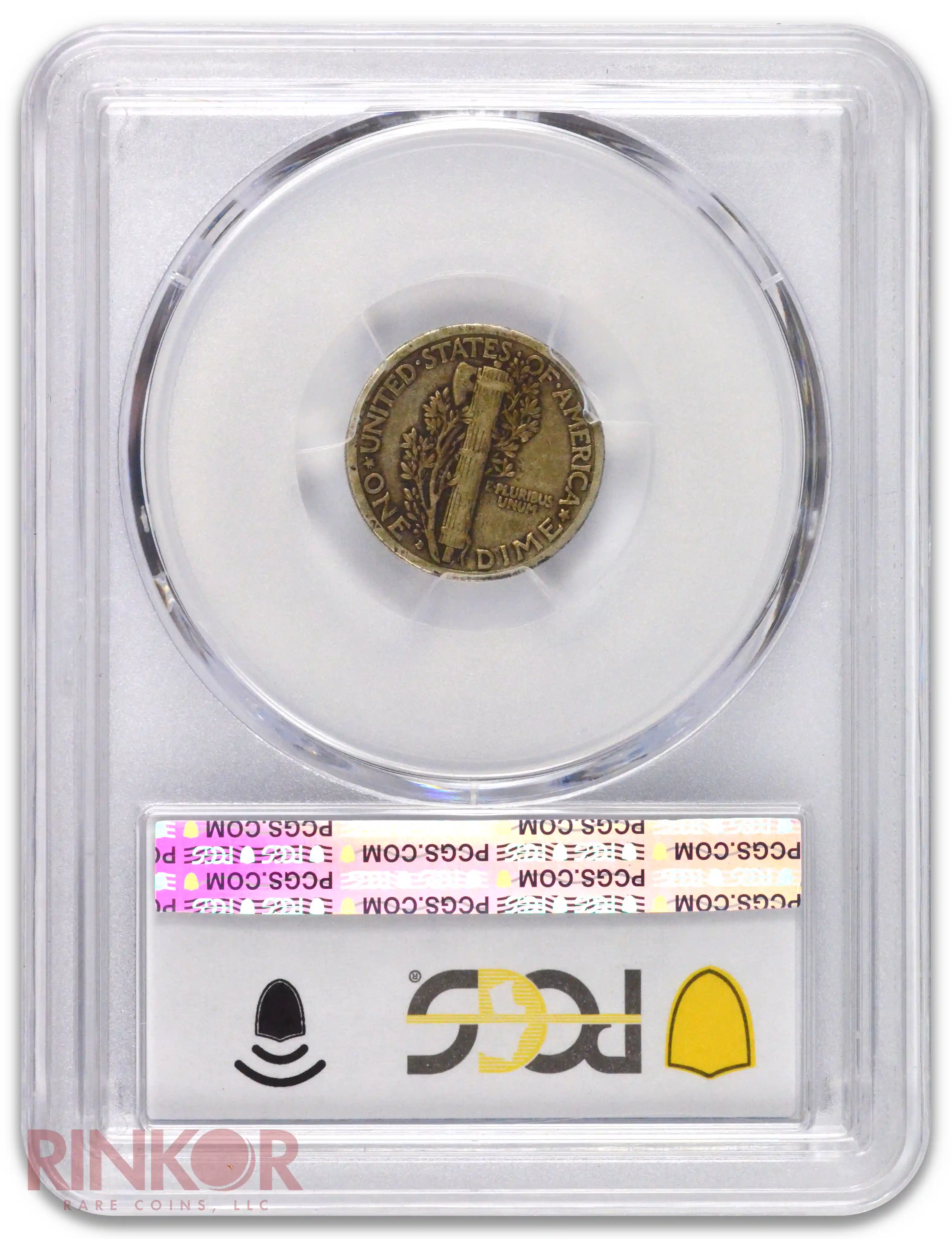 1916-D Mercury Dime PCGS Reverse