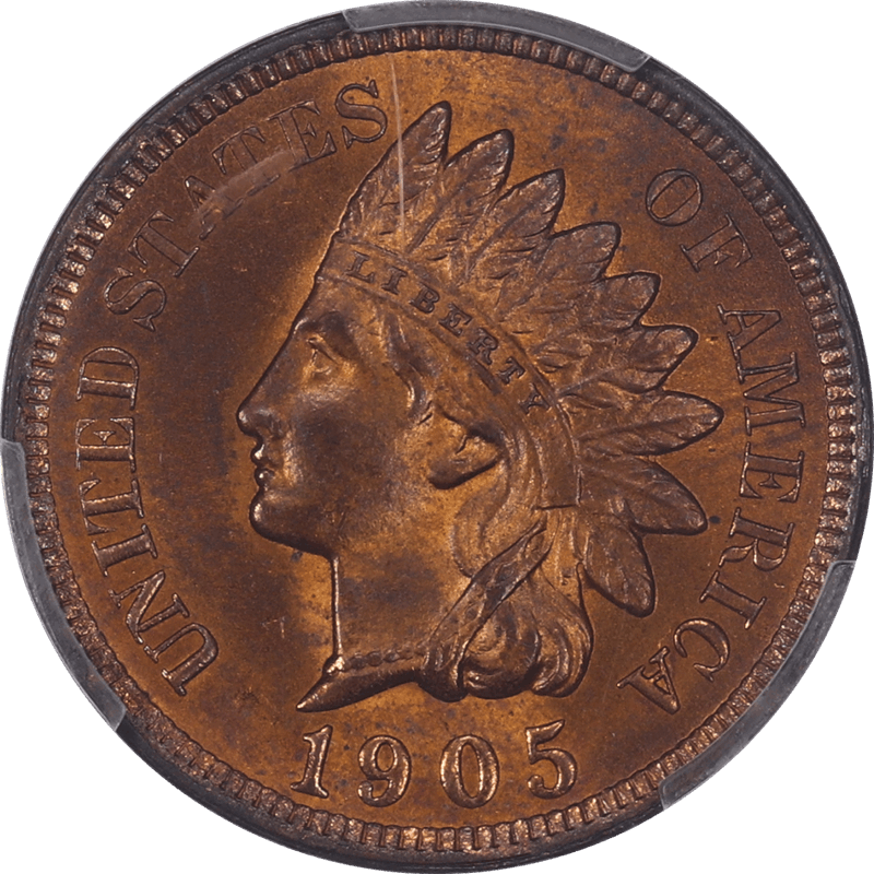1905 Indian Cent 1C PCGS MS64RB