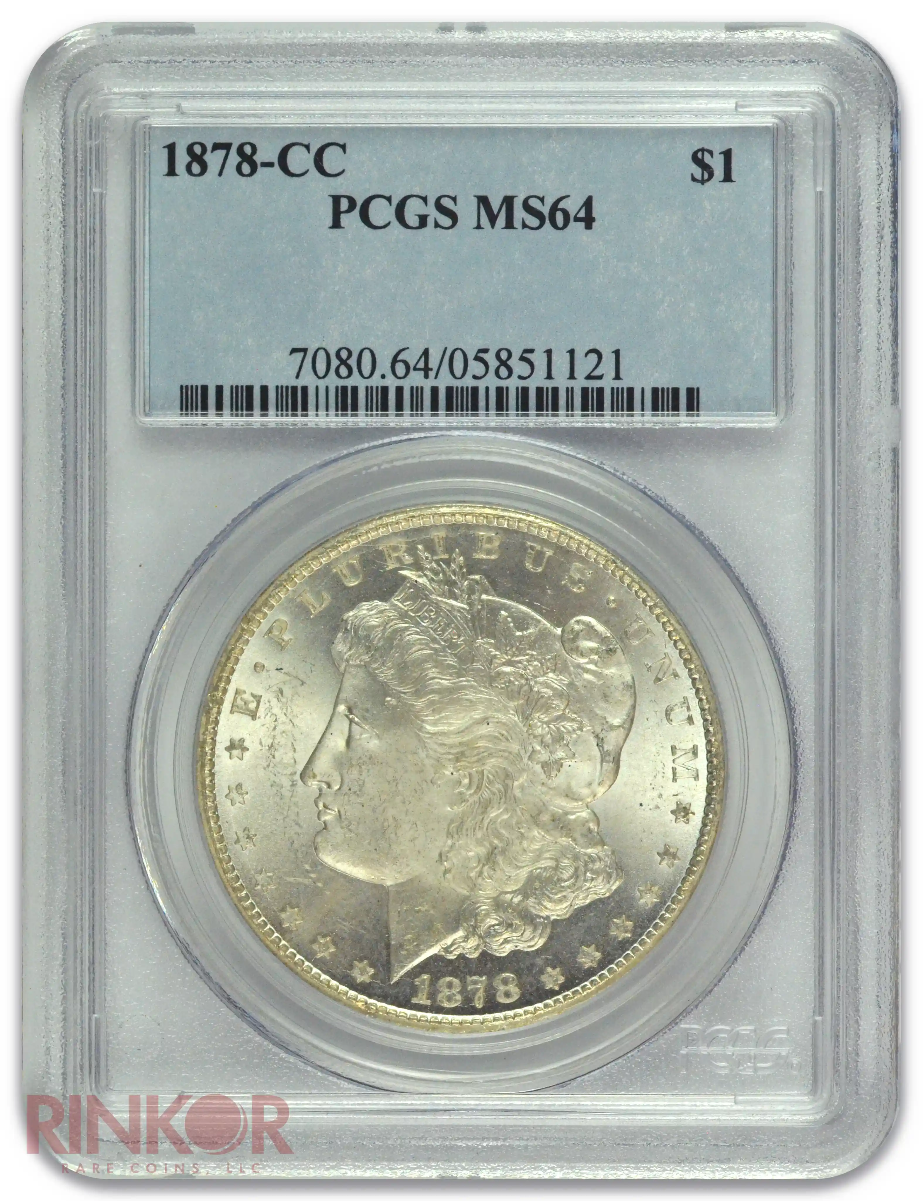 1878-CC $1 Morgan Dollar PCGS MS 64