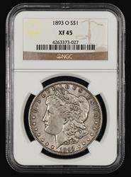 1893 O $1 NGC XF45