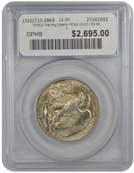 1938-D Walking Liberty PCGS (CAC) MS 66 +