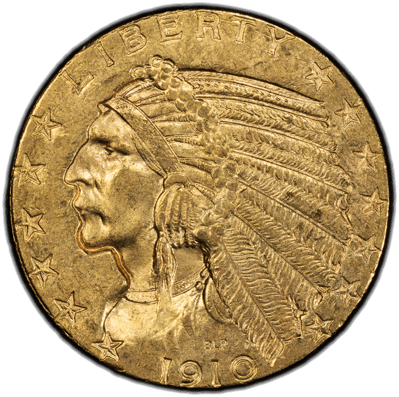 1910 $5 PCGS MS 63  CAC