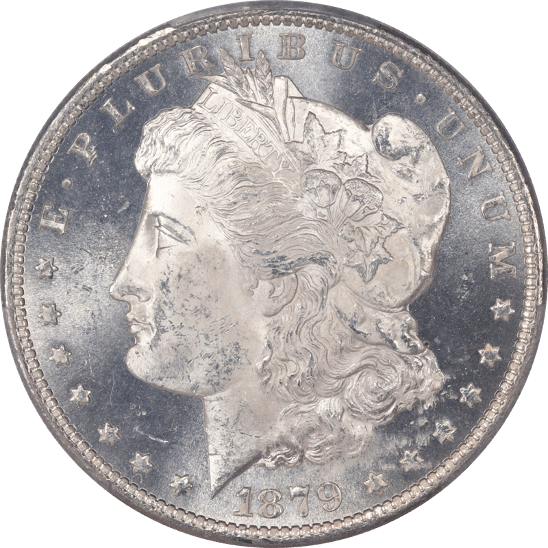 1879-S Morgan Silver Dollar $1 PCGS MS64 - Nice White Coin