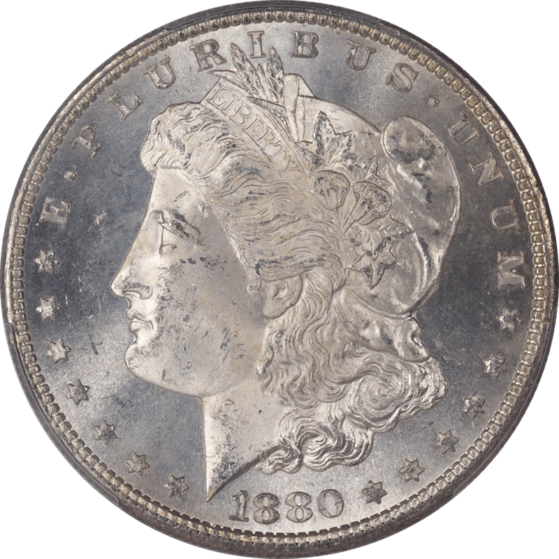 1880-S Morgan Silver Dollar $1 PCGS MS65 - Lustrous, PQ+