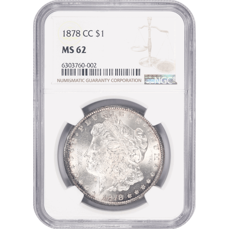1878-CC Morgan Silver Dollar NGC MS 62 Toned Surfaces