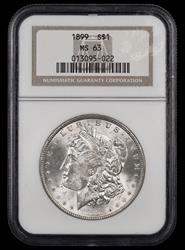 1899 $1 NGC MS63 MS63