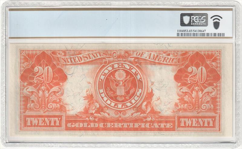 Fr. 1187m $20 1922 Gold Certificate PCGS  64PPQ
