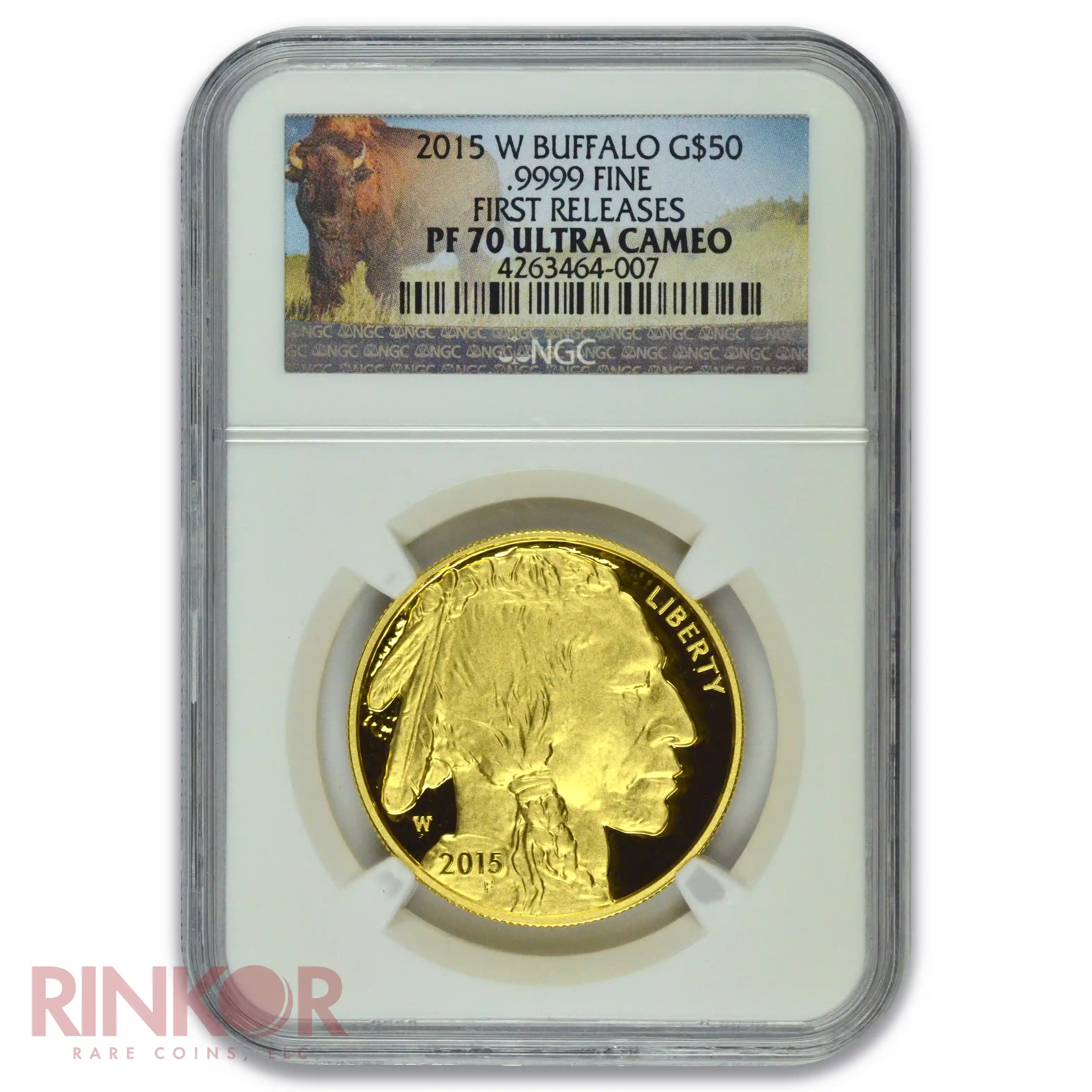 2015-W 1oz Proof American Gold Buffalo First Releases NGC PF 70