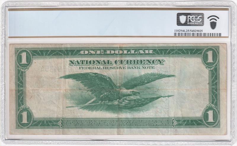Fr. 717 1918 $1 Federal Reserve BN Philadelphia PCGS VF25