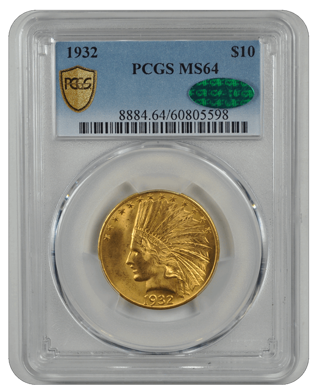 1932 Indian Head PCGS CAC MS 64