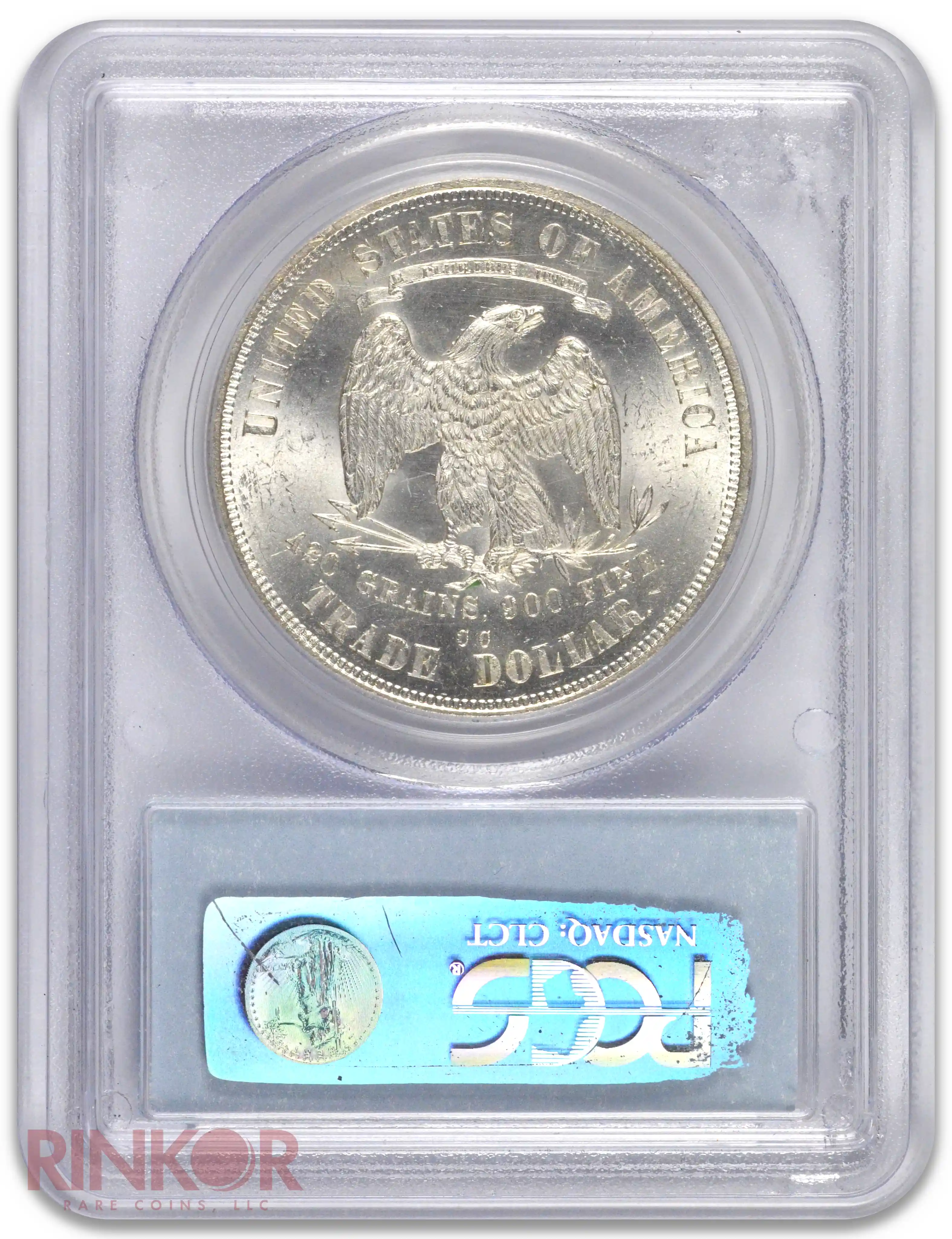 1875-CC $1 Trade PCGS MS 63 CAC