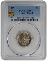 1927 Buffalo PCGS MS 67