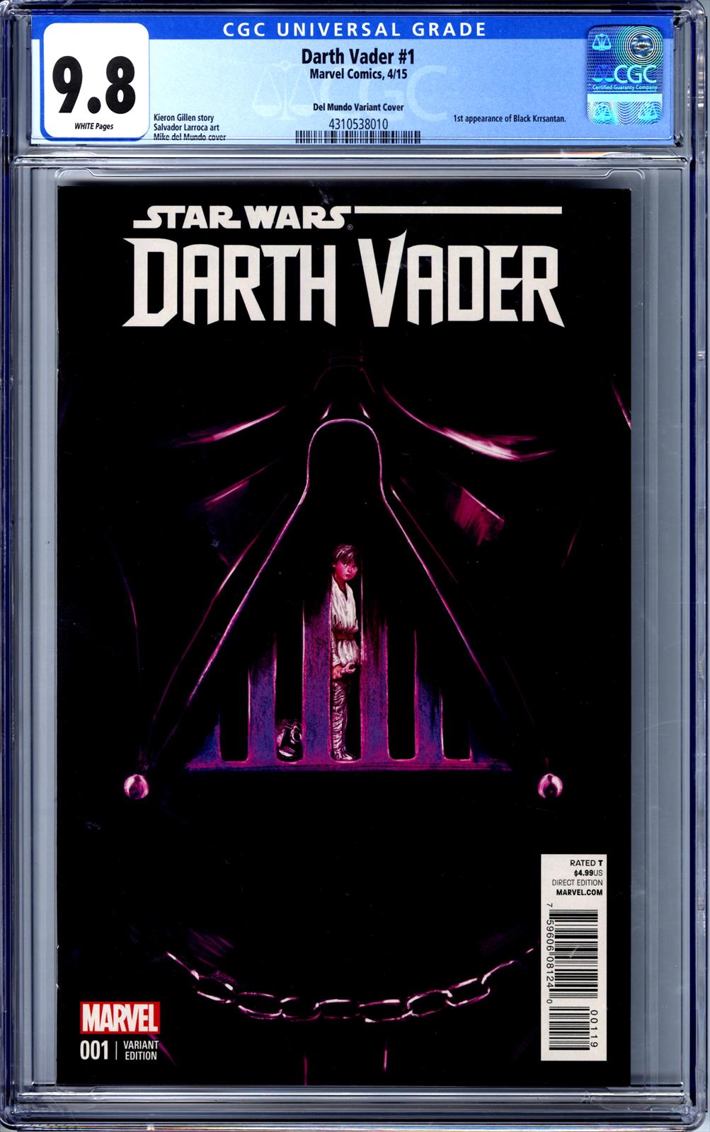 Darth Vader #1 CGC 9.8 Del Mundo Variant 