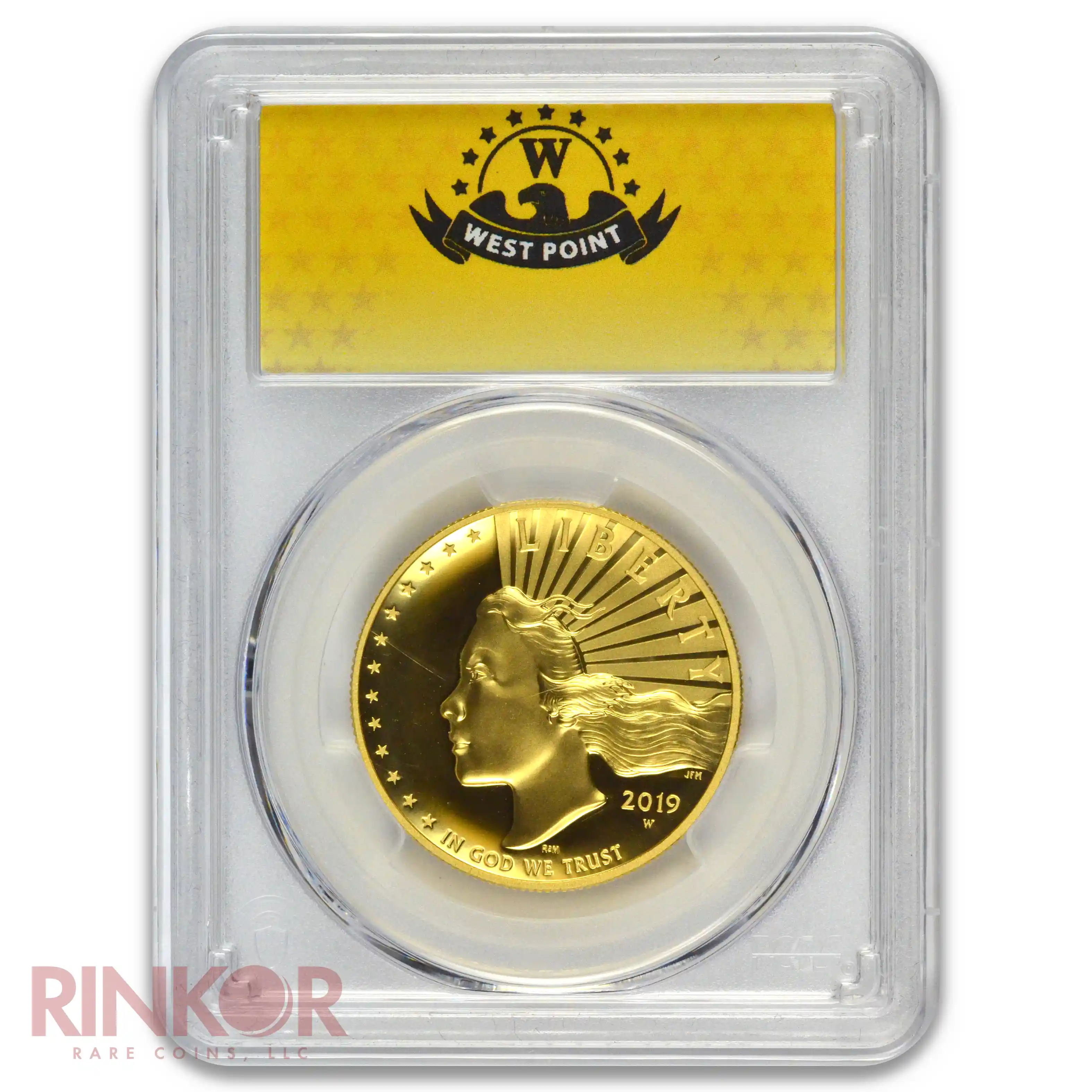 2019-W Enhanced 1oz American Liberty Gold High Relief WP Mint Hoard PCGS SP 70 PL