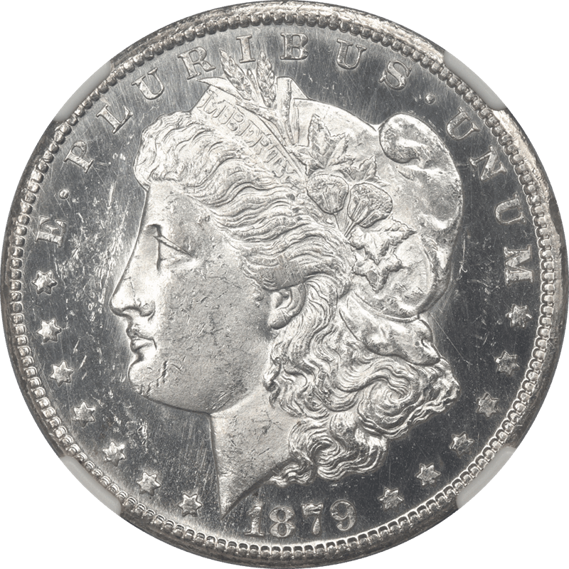 1879-CC Morgan Silver Dollar, NGC MS 63 DPL Capped Die - Deep Proof Like - Lovely